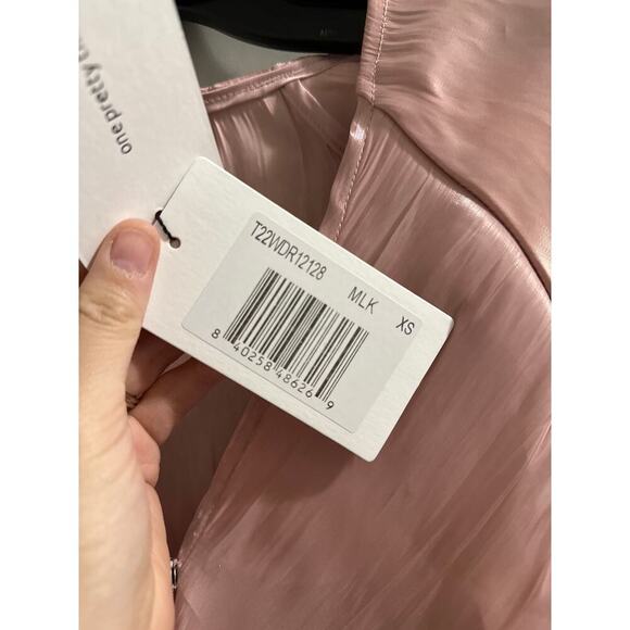 O.p.t. Mardilono Wrap Dress In Pink size XS MISSING TASSELS - Picture 7 of 11